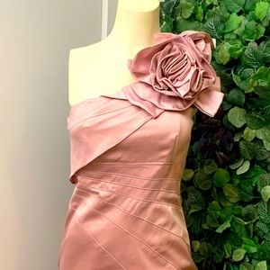 Karen Millen Pink 1-shoulder formal dress